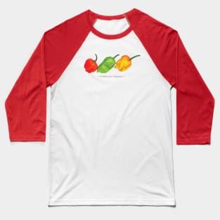 Habanero Peppers Dark Baseball T-Shirt